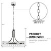 Maxax 24" Dimmable 8-Light Black/Chrome Crystal Chandelier - 3 of 4