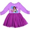 Disney Princess Jasmine Long Sleeve Tutu Dress for Toddler Girls, Purple, Size 2T - 2 of 3