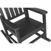 NicBex Oversized Rocking Chair with Wood-Texture, Patio Rocking Chair for Adults, All Weather Resistant Porch Rocker for Garden, Lawn - 3 of 4