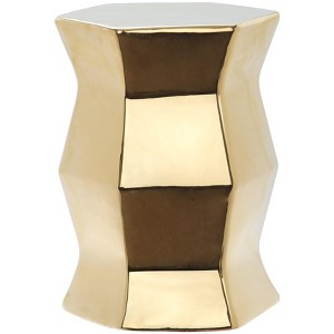 Modern Hexagon Garden Stool - ACS4542 - Indoor/Outdoor - Safavieh - 1 of 3