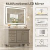LED Mirror for Bathroom with Anti-Fog, 3 Colors Dimmable, Memory Function, Tempered Glass, ETL Listed, Wall-Mounted - 2 of 4
