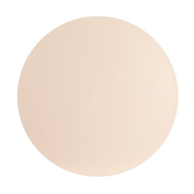 Cream Round Metal 18" Chic Side Table