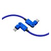 Raycon® Magic Spin 100-Watt USB-C® to USB-C® Charge and Sync Cable, 3.3 Ft. (Blue) - 2 of 4
