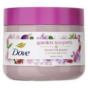 Dove Beauty Garden Tea Party Body Scrub - Velvet Fig Bloom - Limited Edition - 15oz - 1 of 4