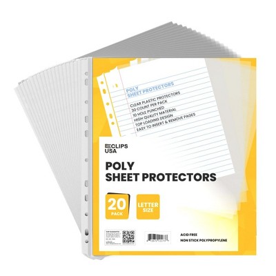 Clear Heavy Duty Sheet Protectors 8.5x11 Pack of 20 (72 Packs)