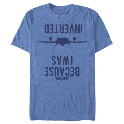 Royal Was Top Gun Blue Because - - Target T-shirt Inverted : 2x Large Heather I Men\'s