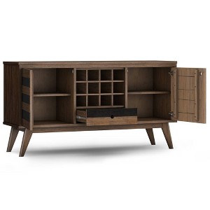 WyndenHall Wright Sideboard with Wine Storage Rustic Natural Aged Brown - 1 of 4