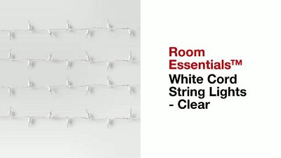 White Cord String Lights Clear - Room Essentials™ : Target