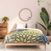Deny Designs Megan Morris Floral Print Comforter Bedding Set Gray - 3 of 4