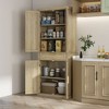 NicBex Storage Buffet Cabinet 72" Freestanding Kitchen Pantry Floor Sideboard Cabinet with 4 Soft-Close Doors, Drawer and Adjustable Shelves - 2 of 4