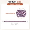 Unique Bargains Hand Woven Decorative Braided Curtain Tiebacks - 2 of 4