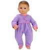 Sophia's Embroidered Butterfly Sleeper for 15" Baby Dolls, Lavender/Pink - 2 of 4