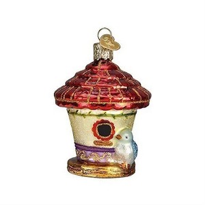 Old World Christmas Blown Glass Ornament for Christmas Tree, Charming Birdhouse - 1 of 3