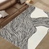 Washable Area Rugs for Living Room, Non Slip Low Pile  Rugs for Bedroom, Foldable Carpet Indoor Non-Shedding Floor Carpet for Office，Multiple size - 2 of 4
