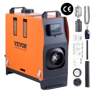 VEVOR Diesel Air Heater, 12V 5KW All-on-one Diesel Heater, 5L Fuel Tank Portable Diesel Parking Heater, Orange - 1 of 4