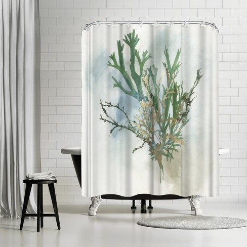 Americanflat Green C I By Pi, Plant Shower Curtain Target