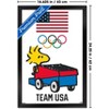 Trends International Team USA x Peanuts – Woodstock Drives the Zamboni Framed Wall Poster Prints - 3 of 4