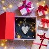 Pavilion Gift Company - Happy 25th Anniversary - 3" Ceramic Keepsake Heart Plaque - Wall Sign Panels - 3 of 4