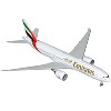 Boeing 777-200LR Commercial Aircraft "Emirates Airlines" White with Striped Tail "Gemini 200" 1/200 Diecast Model by GeminiJets - 2 of 3