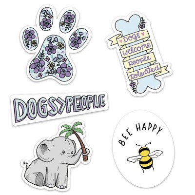 Big Moods Nature And Outdoor Sticker Pack 5pc : Target