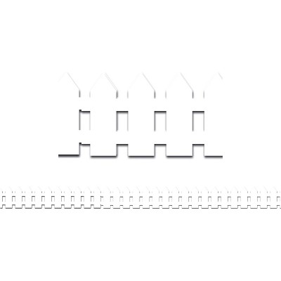 Hygloss Products Border Strips 3"x36" 12/PK White 33605