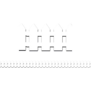 Hygloss Products Border Strips 3"x36" 12/PK White 33605 - 1 of 1