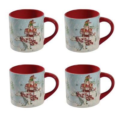 Split P Polar Bears Mug Set Of 4 : Target