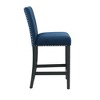New Classic Furniture,Furniture Celeste 39.5" Wood Counter Chair In Blue (Set Of 2) - 4 of 4