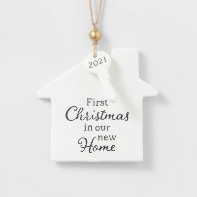 First Christmas In Our New Home 2021 with Key Christmas Tree Ornament - Wondershop™