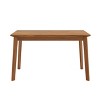 Homy Casa Rectangular Wooden Dining Table, Warm Walnut Finish – Mid-Century Modern Style - 4 of 4