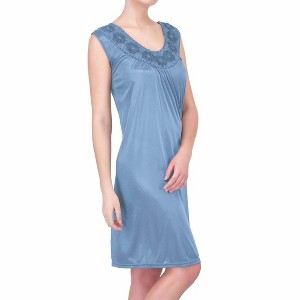 Ezi Satin Nightgowns for Women - Soft & Breathable Knee-Length Night Gowns - 1 of 1