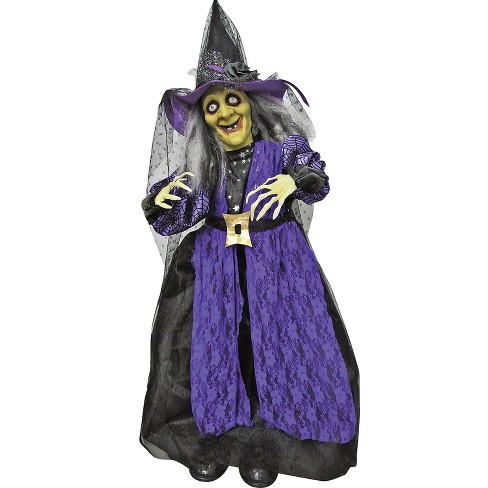 Halloween Express 39 In Standing Animated Witch Decoration : Target