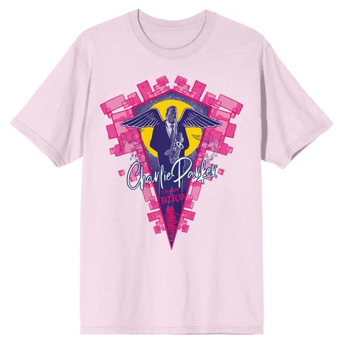 Charlie Parker Chasin' The Bird Crew Neck Short Sleeve Cradle Pink