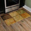 36" x 20" PVC Mosaic Anti-Fatigue Kitchen Floor Mat Green - J&V Textiles: Indoor/Outdoor Medium Pile Rug, Hand Washable - 2 of 4