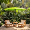 Hyleory 10FT Market Umbrella for All Seasons, 6 Iron Core Ribs, Size: 120" x 96" - 2 of 4