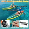 Costway 11' Inflatable Stand Up Paddle Board whth Accessories Paddle Hand Pump Repair Kit, Blue/Gray/Yellow/Dark Blue/Turquoise - 4 of 4