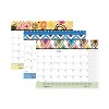 Recycled Desk Pad Calendar, Geometric Artwork, 22 x 17, White Sheets, Black Binding/Corners,12-Month (Jan to Dec): 2026 - 2 of 4