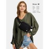 EXLURA EXLURA Womens Spring Long Sleeve Shirts V Neck Casual Maternity Tops Loose Babydoll Pullover Dressy Tunic Blouse Outfits 2025 Apricot - 2 of 4