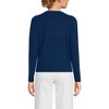 Lands' End Women's Blend Scallop Edge Fitted Cardigan Sweater - 2 of 4