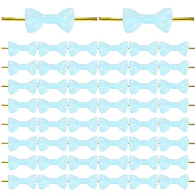 Unique Bargains Polyester Multipurpose Use Durable Flexible Gift Wrap Bows 100 Pcs