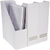 Bigso Viktoria Magazine Organizer - Magazine Holder for Paper and Manuals - File Organizer for Office Desks - 4in x 9.7in x 12.7in - 3 Pack - 2 of 2