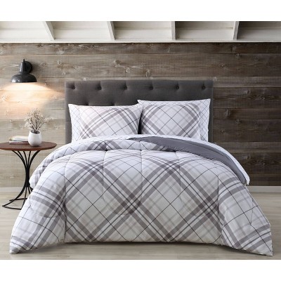 Khalvin Plaid Comforter Set - Geneva Home Fashion