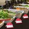 Big Dot of Happiness Red Stripes - Simple Party Decorations Tent Buffet Card - Table Setting Name Place Cards - Set of 24 - 3 of 4