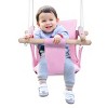 Costway Baby Canvas Hanging Swing Cotton Hammock Toy for Toddler BluePink - 2 of 4