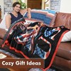 Tirrinia US Flag Fleece Throw Blanket, Super Soft Cozy Fleece Plush Throw TV Blanket, Patriotic Living Room Decor Blanket for Memorial Day - 2 of 4