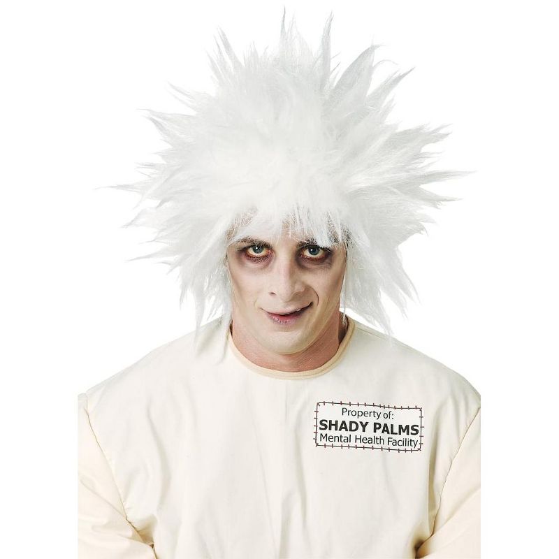 Paper Magic Group Shock Treatment Mad Scientist White Costume Wig, 1 of 2