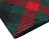 Unique Bargains Christmas Place Mats Plaid Linen Red Green Beige White 13"x17.7" 2 Pcs - 4 of 4