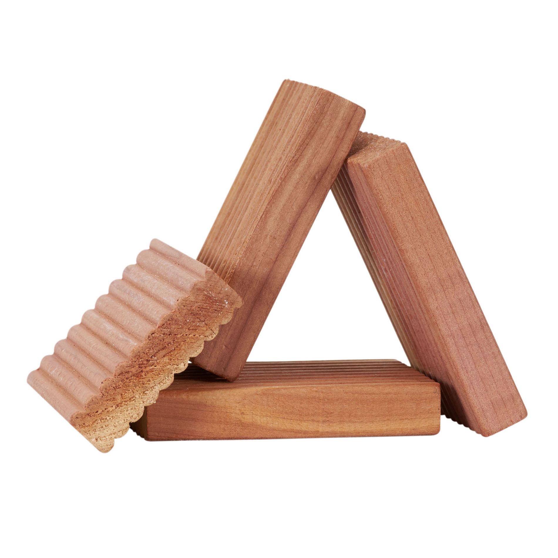 Cedar Fresh Cedar Blocks, 4 Pack, Solid Redwood Cedar, Milled Sides for Potency, Eco-Friendly, Perfect for Drawers, Storage Bins and Closets