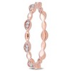 EVERLY JEWELRY | 10K Rose Gold 1/10 CT TW Diamond Eternity Ring - 2 of 4