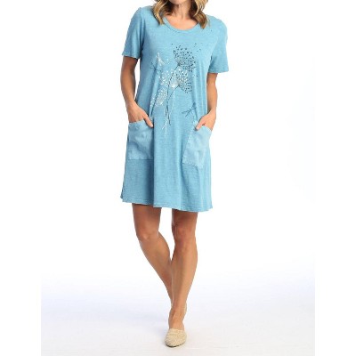 Women's Let's Fly Mineral Washed Pocket Dress - Jess & Jane
